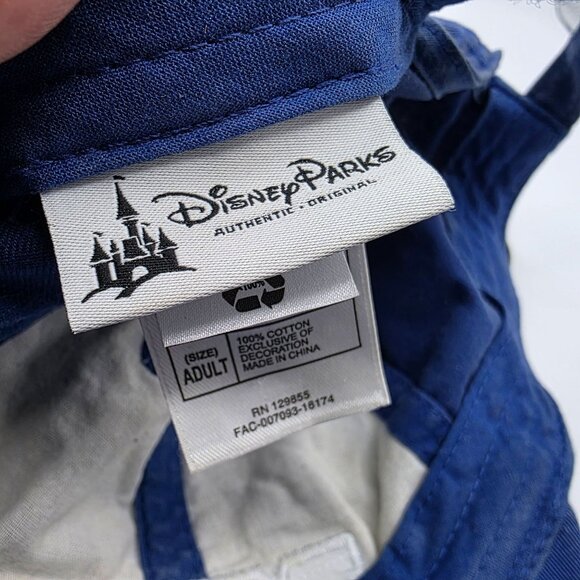 Disney Monsters University Blue Baseball Hat Cap With Annual Pass Pin Adult Size - Picture 6 of 11